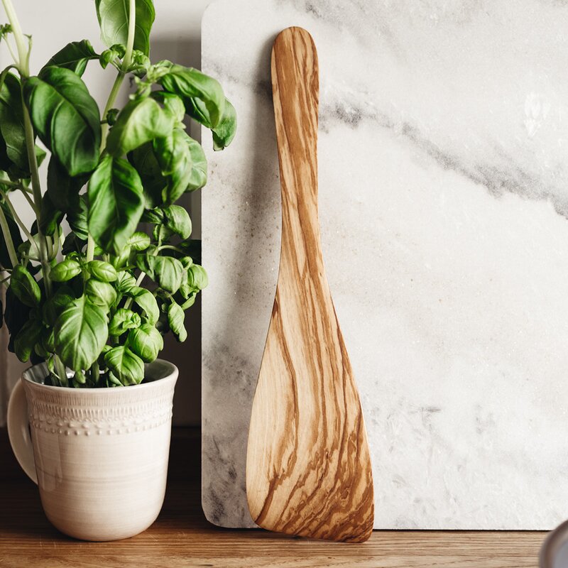 Stekespade 32 cm oliventre