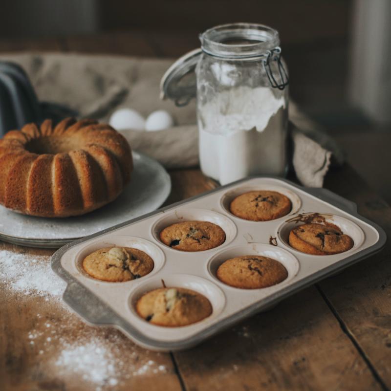 Cookie muffinsform til 6 stk beige
