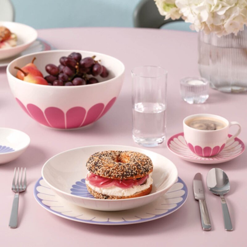 Fleur cassis kaffekopp 16 cl rosa