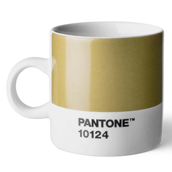 PANTONE espressokopp med hank 12 cl gull