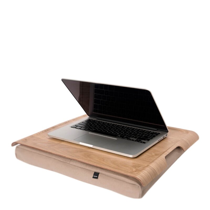 Laptray knebrett 46x38 cm piltre/sand