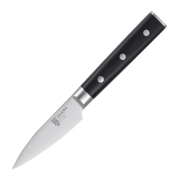 Asama skrellekniv 8 cm svart/sølv