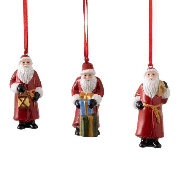 Nostalgic Ornaments juletrepynt julenisse 3 stk