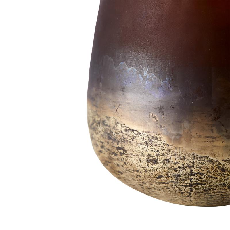 Lana vase 15 cm brun/gull
