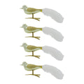 Safar juletrepynt 17 cm 4 stk gull