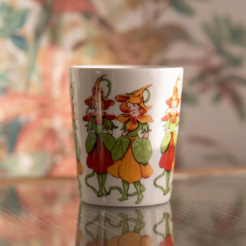 Elsa Beskow nasturtium krus 28 cl hvit
