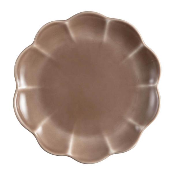 Lotus asjett  22 cm brun