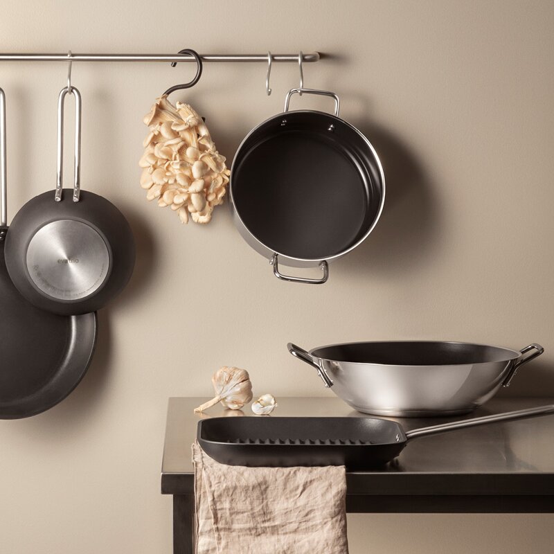Stainless Steel wok 5L 32 cm keramisk Slip-Let® belegg