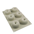 Silikonform mini Raggio 6 stk 6,7x3,3 cm