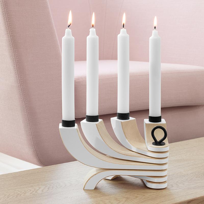 Nordic Light lysestake 20,5 cm hvit