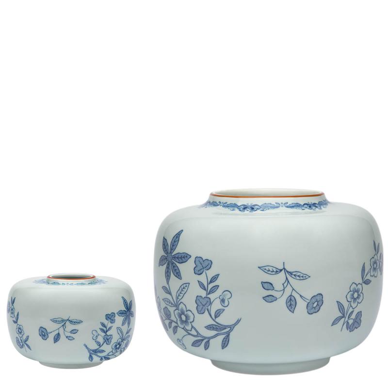 Ostindia vase 13x9 cm blå