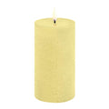 Pillar LED kubbelys 8x15 cm lys gul
