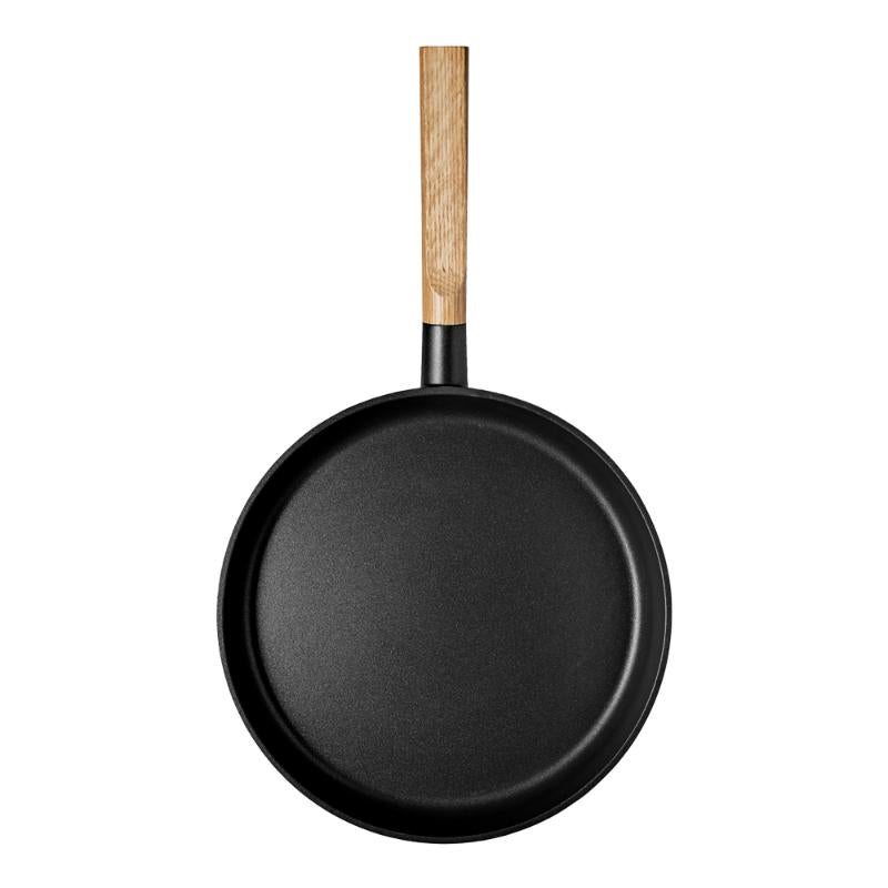 Nordic Kitchen Stekepanne 28 cm svart/tre