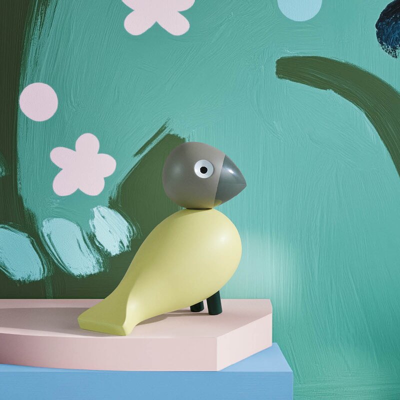 Year bird 2025 Bella 12,5 cm krem/grå