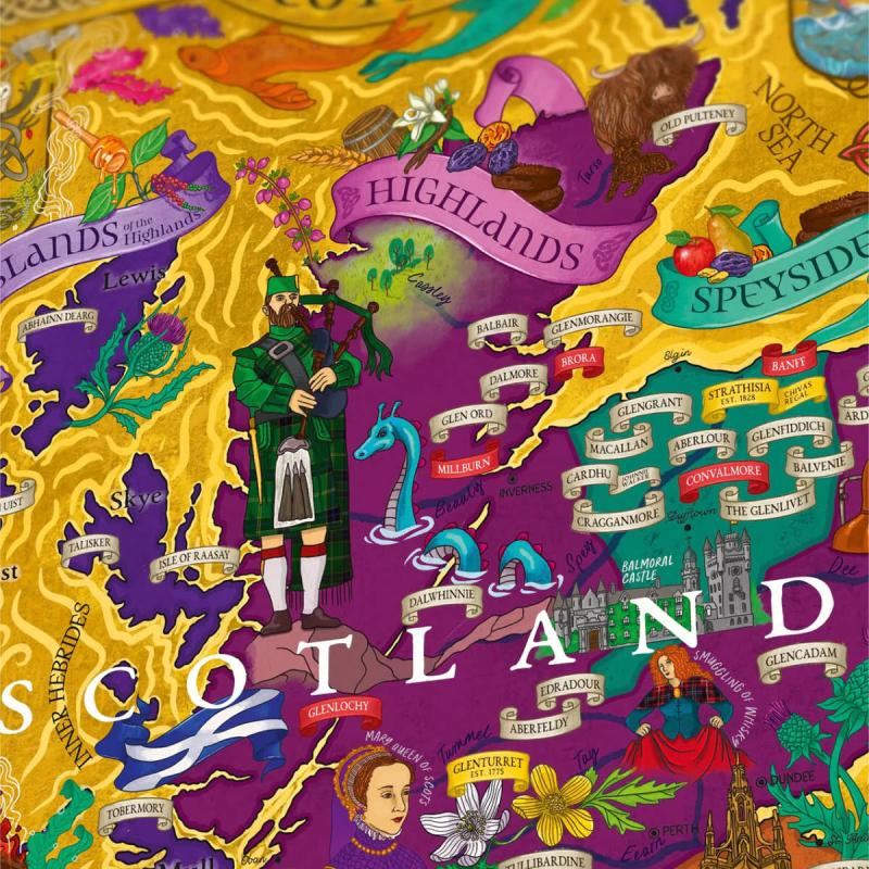 Whiskypuslespill Skottland