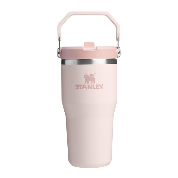 Iceflow flip straw tumbler termoflaske 0,6L rose quartz