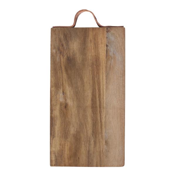 Skjærebrett med rem akasie 48x27 cm
