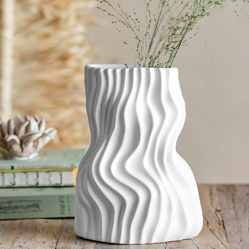 Sahal vase 25,5 cm hvit