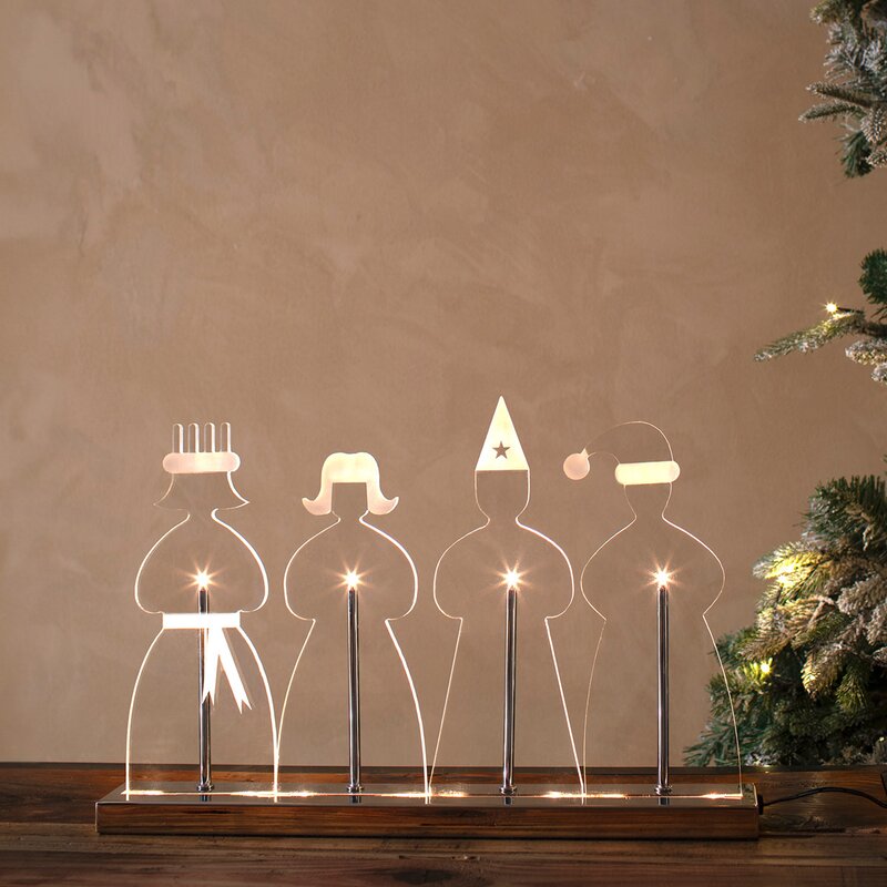 Lucia adventsstake 30 cm krom/klar
