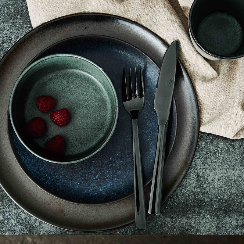 RAW bestikksett 40 deler svart