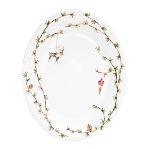 Hammershøi Christmas oval serveringsfat 27x34 cm