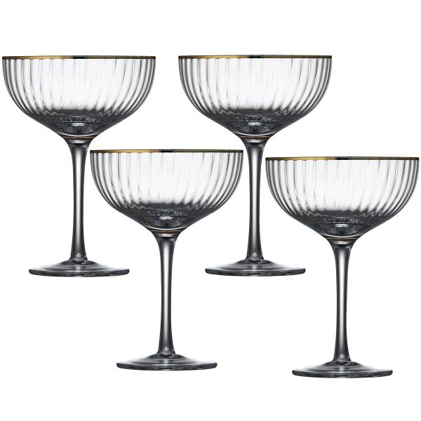 Palermo cocktailglass 31,5 cl 4 stk gold
