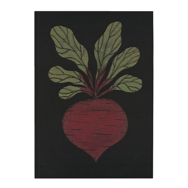 Kjøkkenhåndkle rødbete 35x50 cm svart