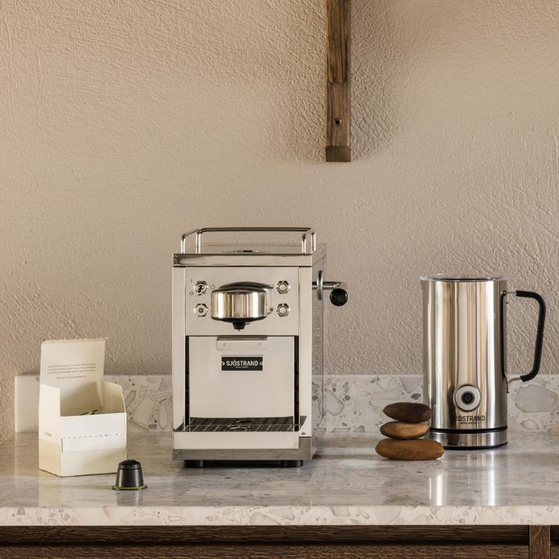 Espresso kaffemaskin 1,5L sølv