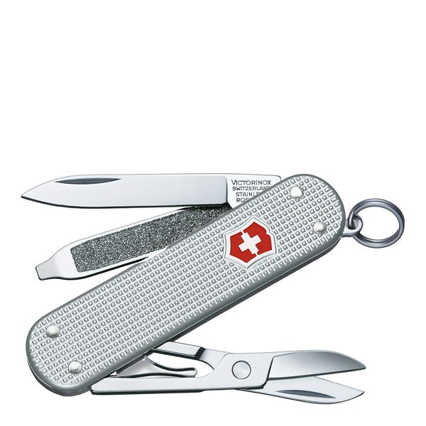 Classic SD lommekniv 5 funksjoner silver barleycorn