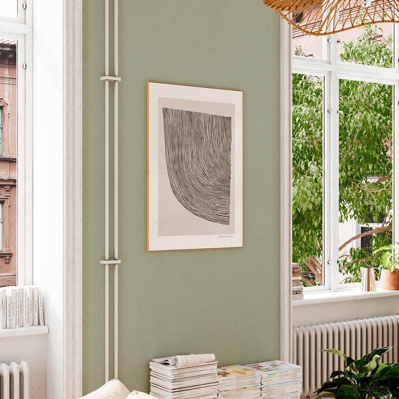 The Poster Club x Leise Dich Abrahamsen poster 50x70 cm curves black