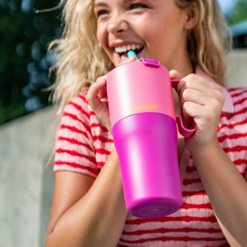 Rise Tumbler 77 cl med sugerør Pink Lemonade Kaleidoscope