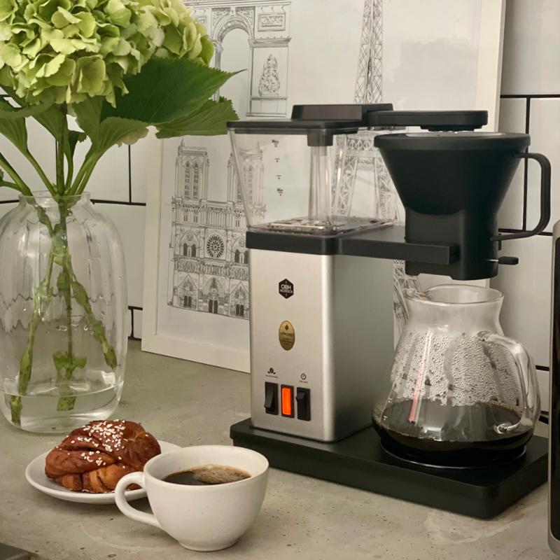 Blooming kaffetrakter 1,25L sølv