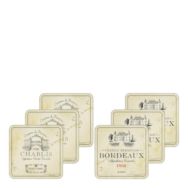 Vin de france glassunderlag 6 stk