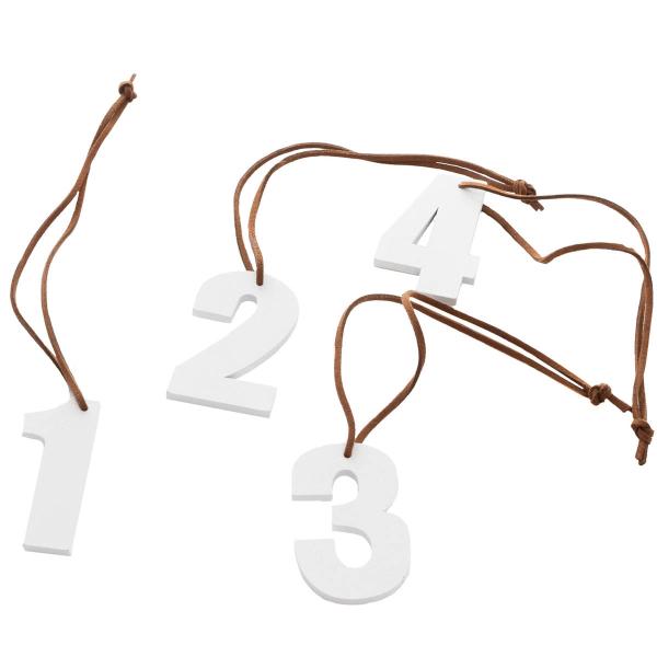 Adventstall 1, 2, 3, 4 hvit