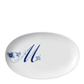 Alfabet tallerken oval M 23 cm