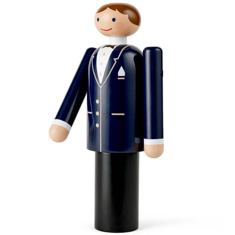 Groom 18 cm blå/svart/hvit