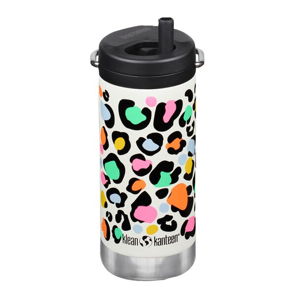 TKWide termokopp 35 cl med skrulokk Leopard Print