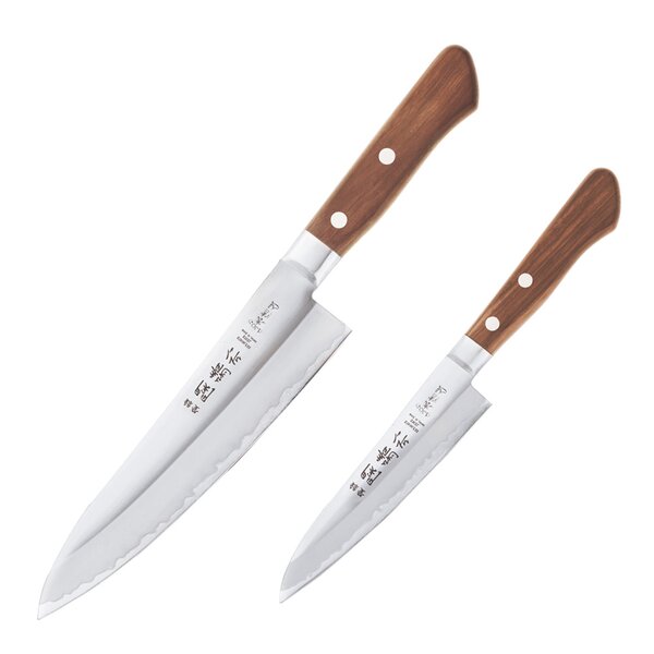 Wood knivsett 2 deler kokkekniv/grønnsakskniv