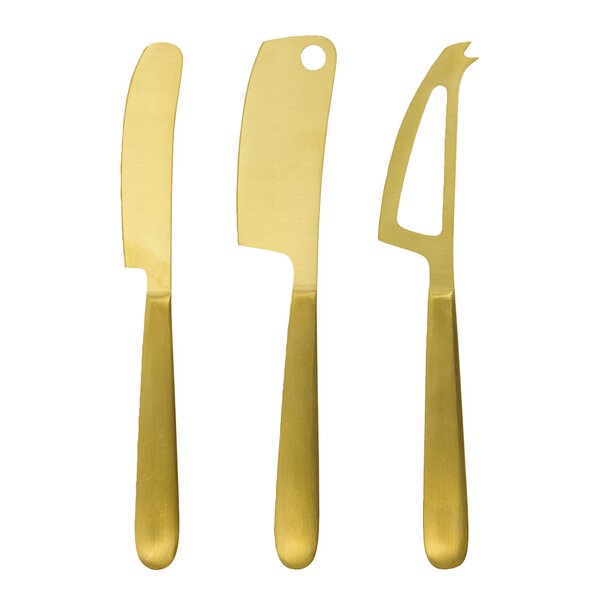 Cheese ostekniver 3 stk gylden