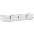 Nor tapasfat 4 skåler 6x9,5x38,5 cm hvit