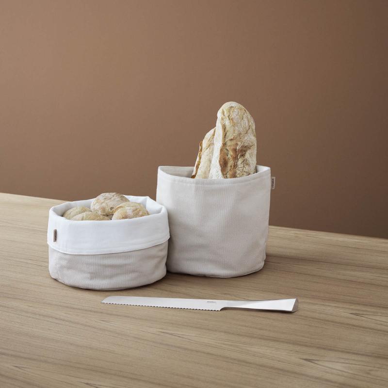 Classic brødpose stor 23x21 cm sand/hvit