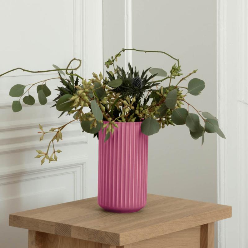 Lyngby vase 20,5 cm lilla porselen