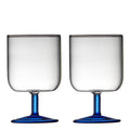 Torino vinglass 30 cl 2 stk klar/blå
