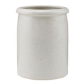 Pion krukke 15x11,5 cm grå/hvit