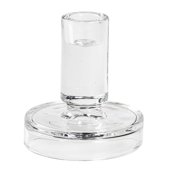 Petra lysestake 11 cm klart glass