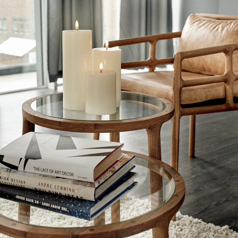 LED kubbelys 10x8 cm nordic white