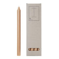 Rustic kronelys med spiss topp 2,1x29 cm walnut
