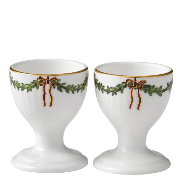 Stjerne Riflet Jul eggeglass 2 stk