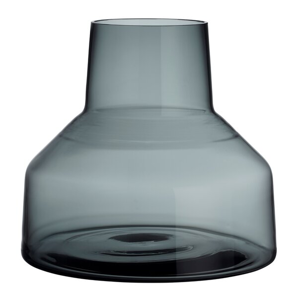 Solare lav vase 22x20 cm stålgrå