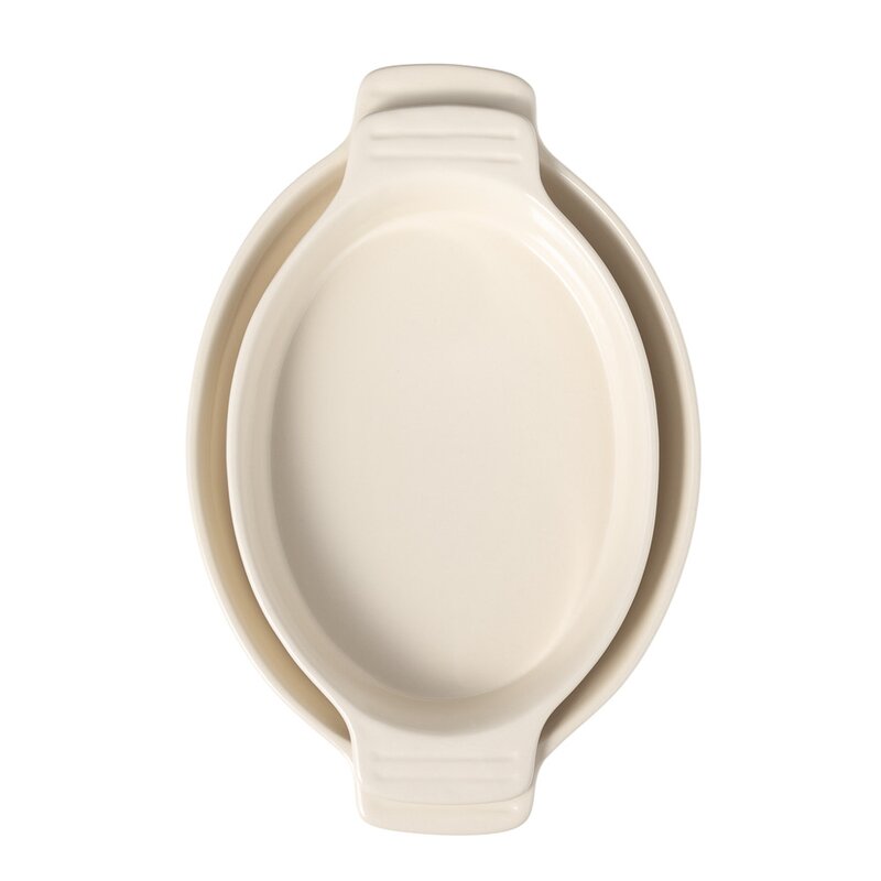Classic ildfast form 33,5x21 cm oval hvit